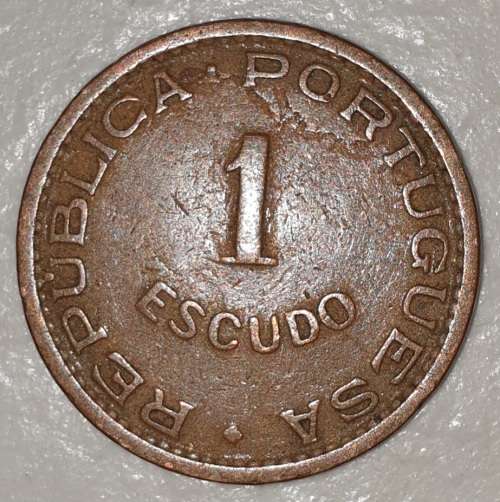 1965 - 1 ESCUDO - MOCAMBIQUE - MOZAMBIQUE - (Bronze)